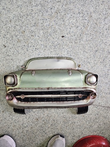 Vintage metal wall - metal,