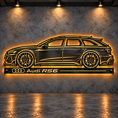 Audi rs6 metal - metal, art