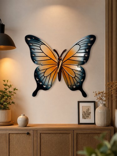Large metal butterfly wall - large, art