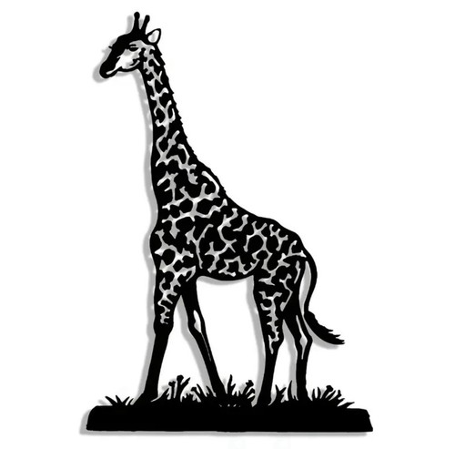 Animal giraffe metal wall art - giraffe,
