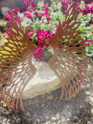 Angel wings metal wall - angel,