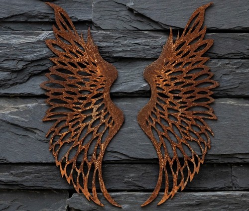 Angel wings metal wall - angel,