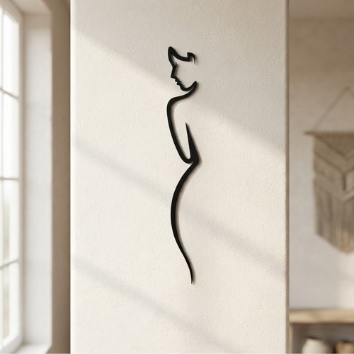 Sculptural metal wall art - wall,
