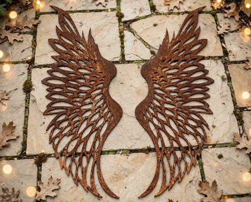 Angel wings metal wall - angel,