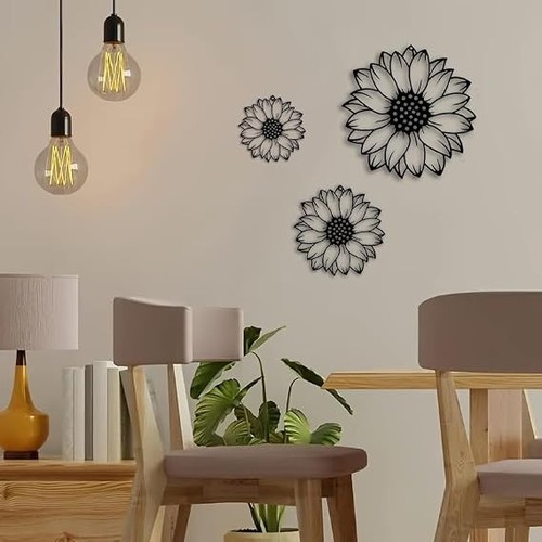Pieces sunflower wall - 3,