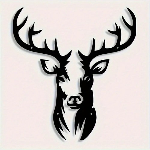 Large metal deer tree wall - large,
