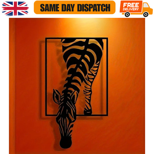 Modern zebra metal wall - modern,