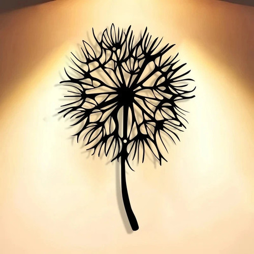 Metal dandelion wall - metal,