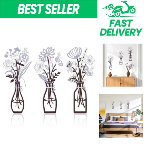 Nymphfable metal flower wall - nymphfable,