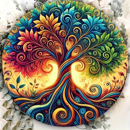 Tree life mandala metal - life,
