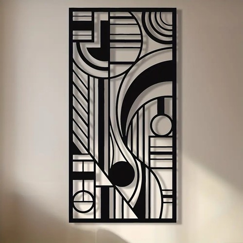 Modern abstract metal wall - metal, art