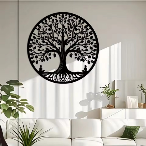 Tree life metal plaque - of,