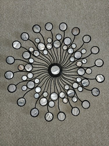 Large capiz shell metal - large, &